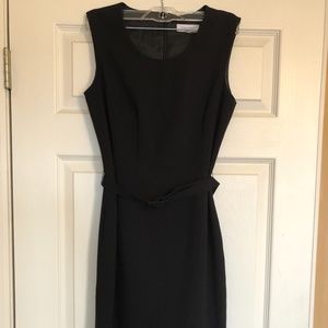 Little black dress with removable belt